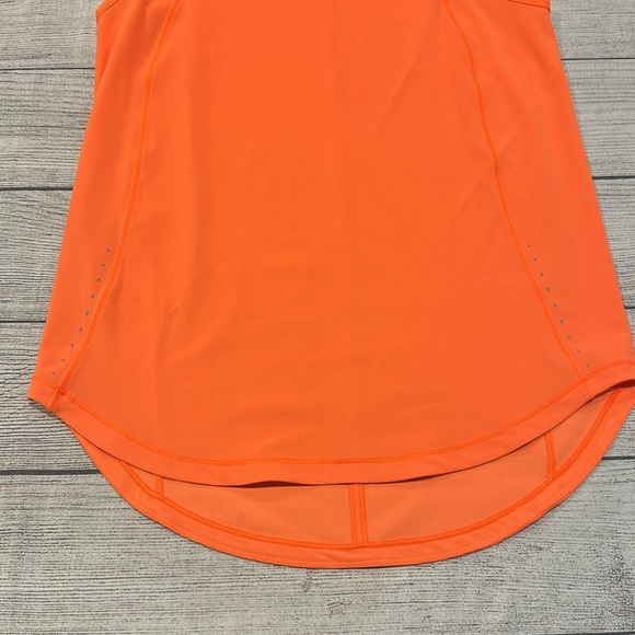 🍋Women’s Lululemon Sculpt Tank no size tag PTP approx 16” bright neon orange 🍋 - Picture 6 of 12